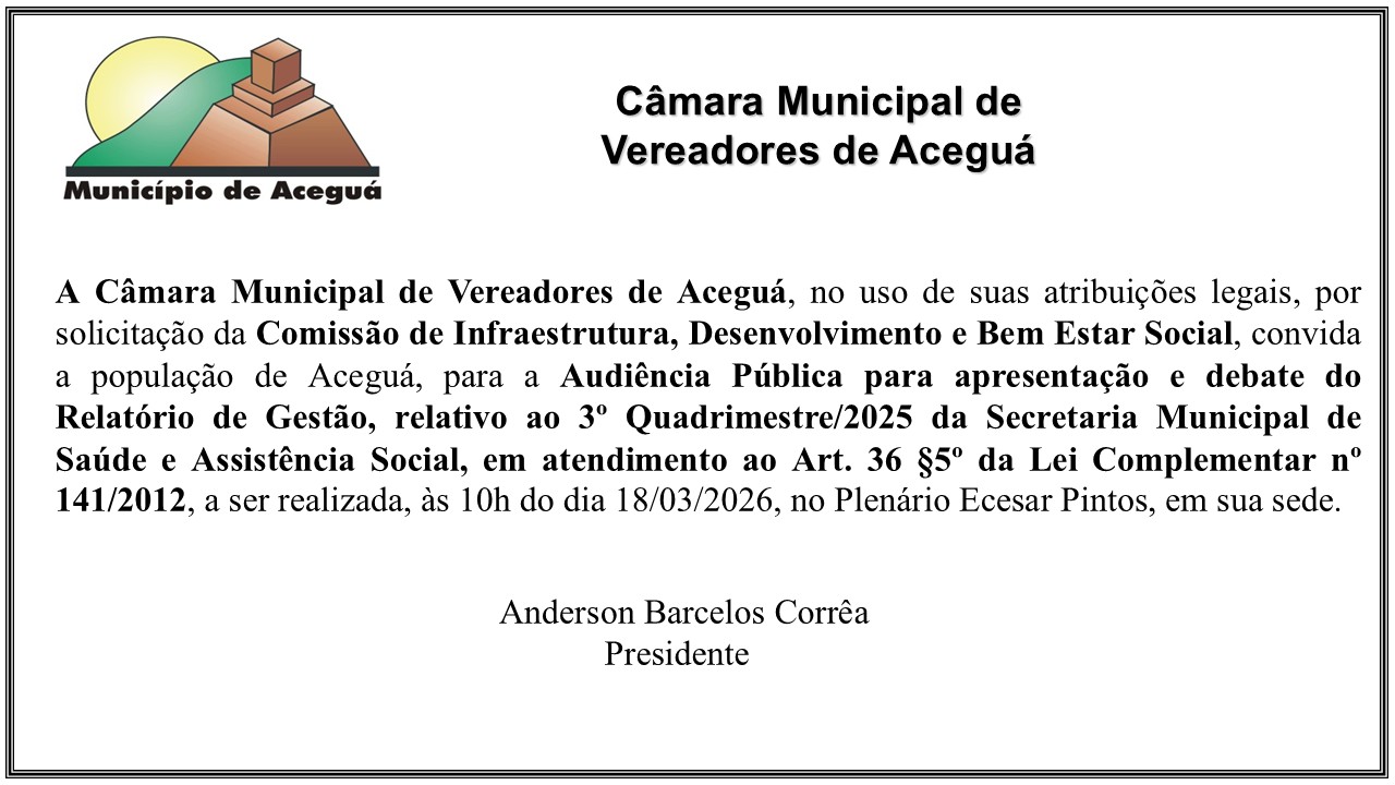 Audiência Pública Quadrimestral da SMSAS